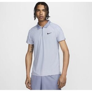 Nike Court Men's Dri-Fit ADV‎ Slam tennis Polo Shirt top blue Size M FD5244-606